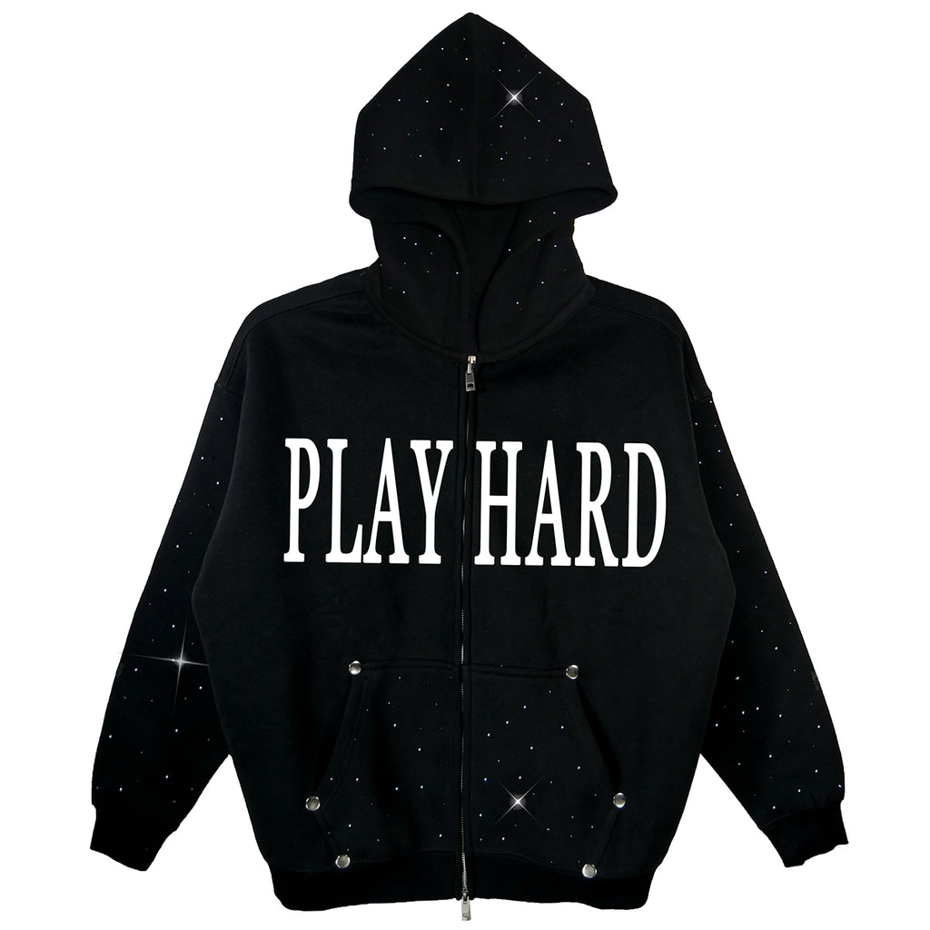 'play hard' Hoodie Zip