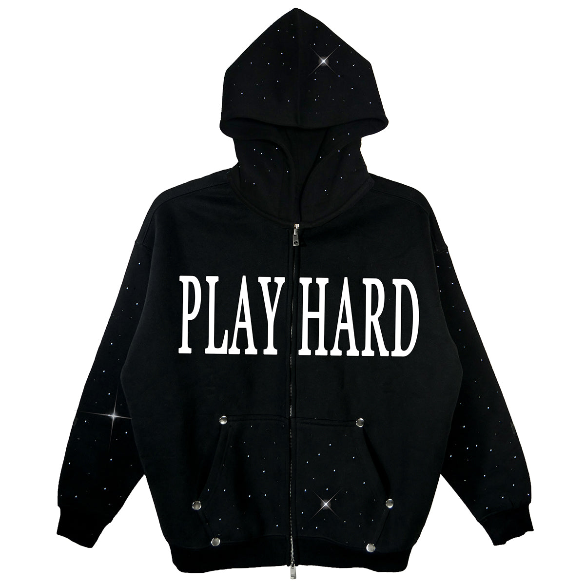 'play hard' Hoodie Zip