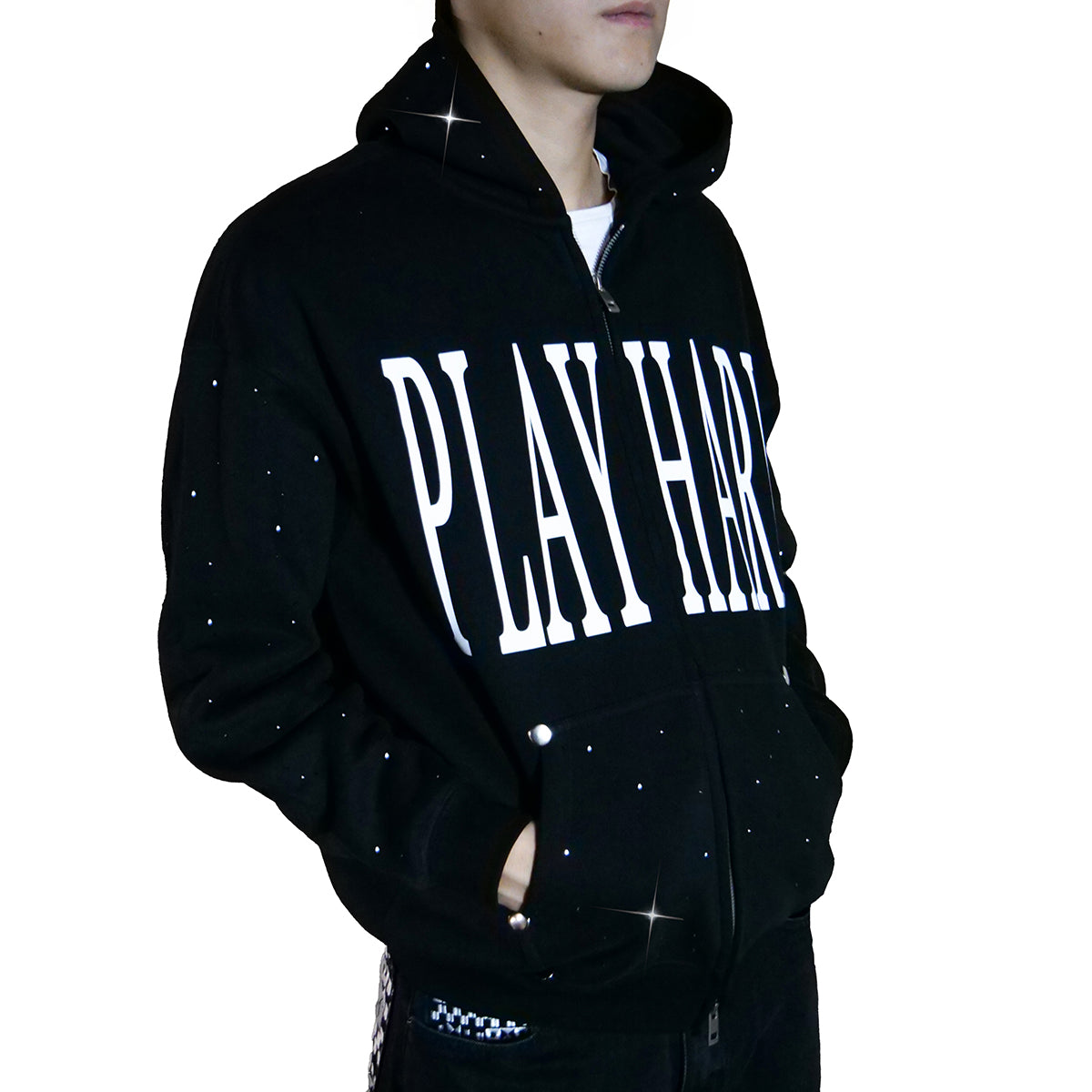 'play hard' Hoodie Zip