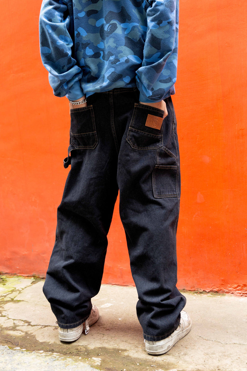 DJ01-24 Baggy Washed Jeans