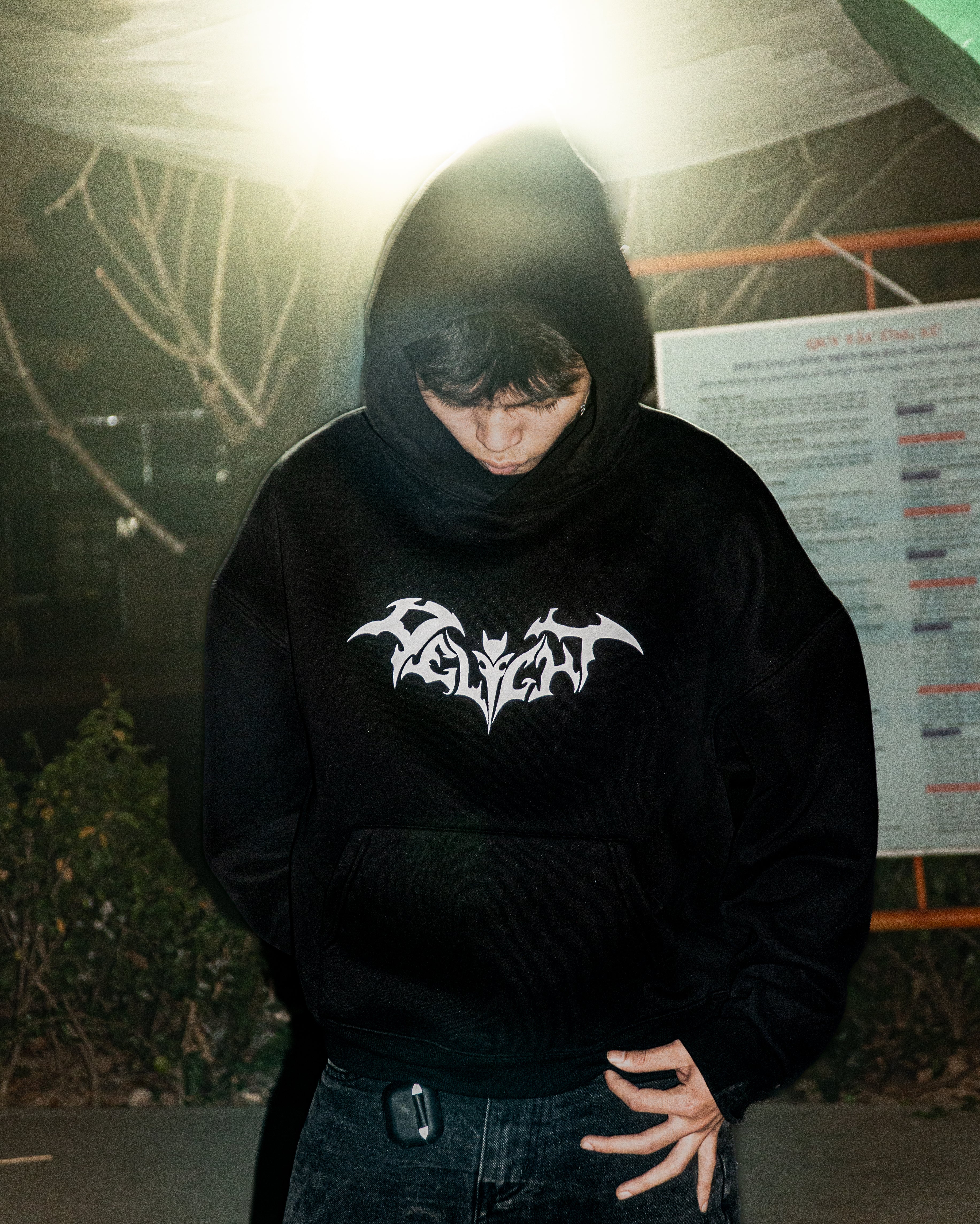 “Dark Wings” Boxy Hooded