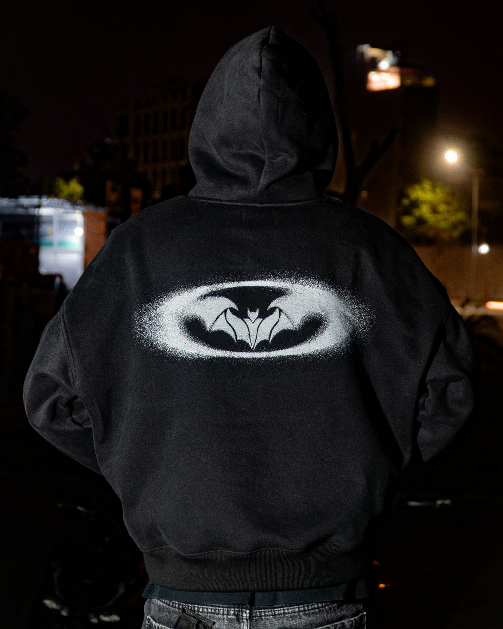 “Dark Wings” Boxy Hooded