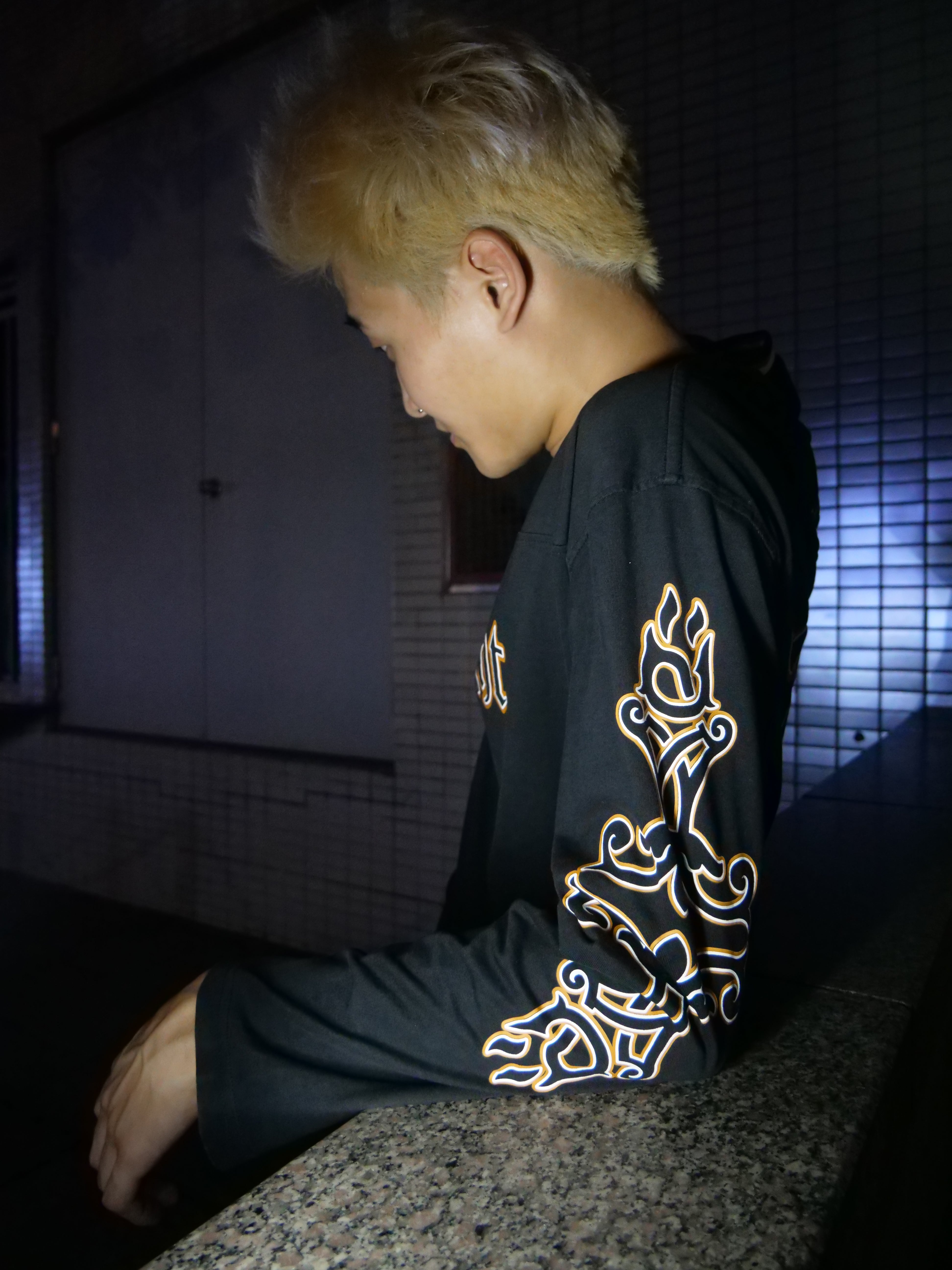 “Holy Cross” Black Jersey Long Sleeve