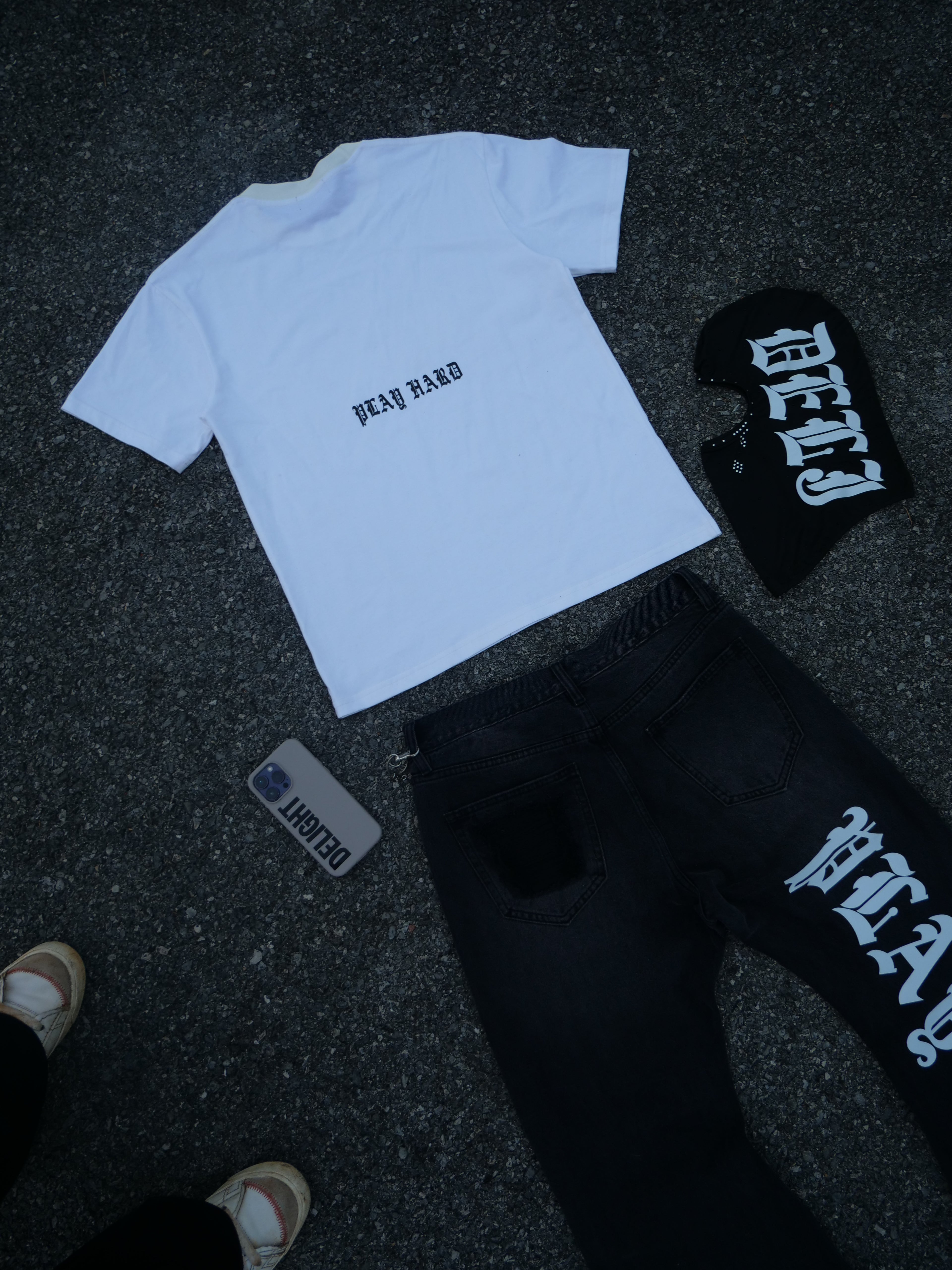 LACER FLARE Gothic Ripped Bootcut Jeans